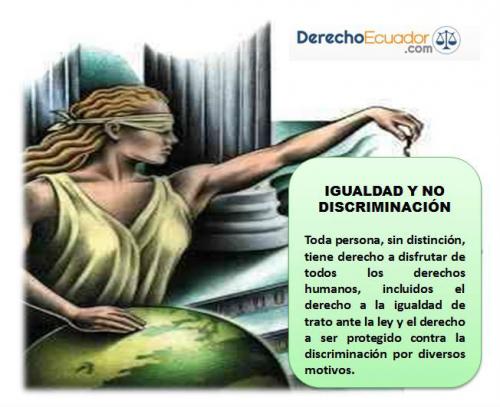 Derecho Ecuador PRINCIPIO DE IGUALDAD Y NO DISCRIMINACIÓN